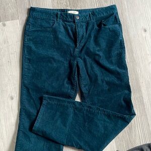 Teal Corduroy Pants